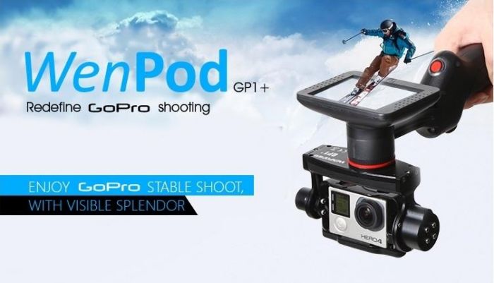 wenpod gp1 electronic gimbal for gopro hero 